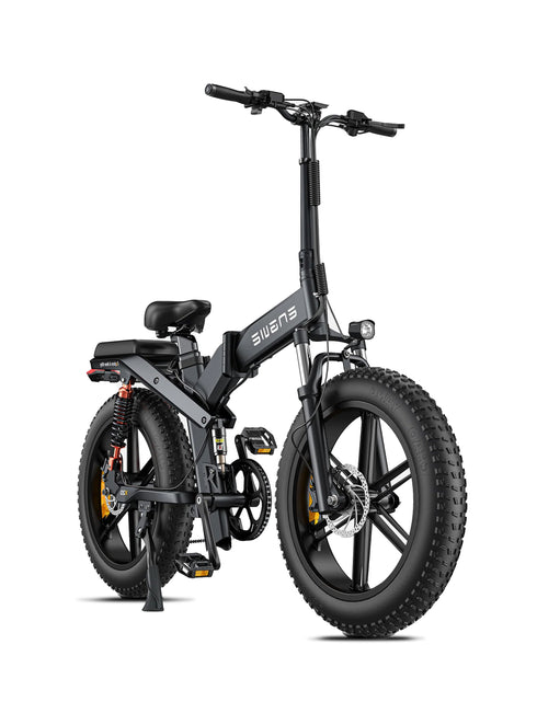 ENGWE X20 1000W(Peak) 20" 31 MPH Triple Suspension All Terrain E-bike (Higher Rise Handlebars)