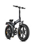 ENGWE X20 1000W(Peak) 20" 31 MPH Triple Suspension All Terrain E-bike (Higher Rise Handlebars)
