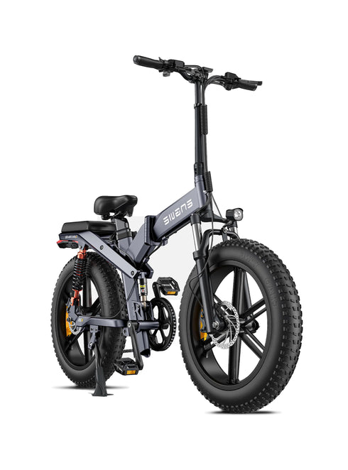 ENGWE X20 1000W(Peak) 20" 31 MPH Triple Suspension All Terrain E-bike (Higher Rise Handlebars)