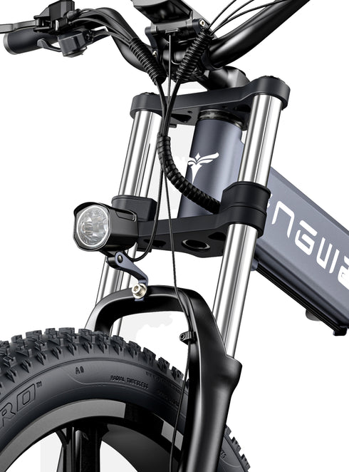 ENGWE X26 1200W (pico) 26 "31 MPH Bicicleta eléctrica todo terreno con triple suspensión